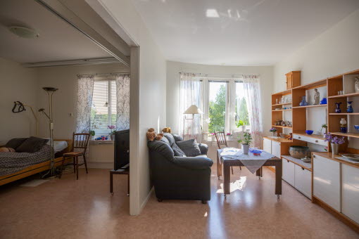 Exempel på möblerad lägenhet på Hagalund